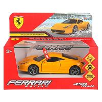 Модель металл звук Ferrari 458 Italia 14 см, двери, багажник. инерция