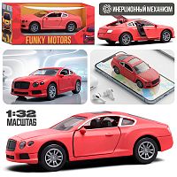 Красная инерционная машинка вид А die-cast , 1:32