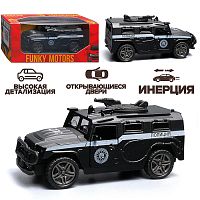 Чёрная инерционная машинка ДПС die-cast , 1:32