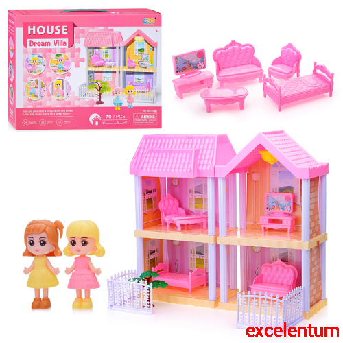 Дом для куклы "Dream house-4" в коробке Дом для куклы "Dream house-4" в коробке