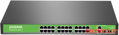 Коммутатор Digma DSP224F-2C-R400 Коммутатор Digma DSP224F-2C-R400