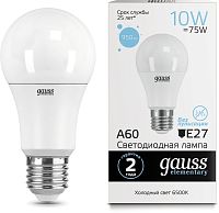 Лампа светодиодная Gauss Elementary  A60