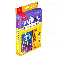 Картина из пластилина "Панда"