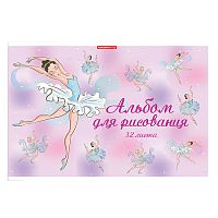 Альбом для рисования 32л. "Балет" скрепка
