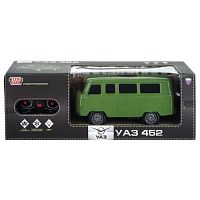 Машина р/у Uaz 452 Буханка 25 см, свет, зеленый