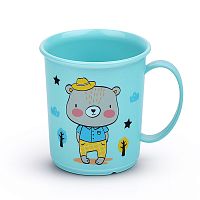 Кружка детская с декором 0,18л (Зеленый)