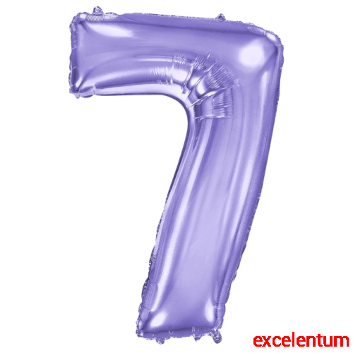 Шар (40''/102 см) Цифра, 7, Сиреневый, 1 шт. в уп. Шар (40''/102 см) Цифра, 7, Сиреневый, 1 шт. в уп.