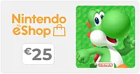 Карта оплаты пополнение игровой валюты Nintendo eShop 25 EUR