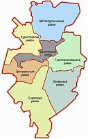 Стенд для школы КАРТА ЧЕЛЯБИНСКА, 0,75*1,2м