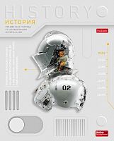 Тетрадь 48л. клетка "Техно- История" А5, с интерактивн. справочн. инф. на скобе