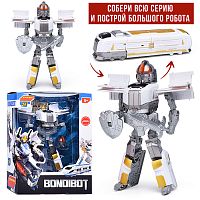 Трансформер 2в1 "Робот-поезд" цвет коричневый, BOX 27,6х21,3х10,9см