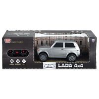 Машина р/у LADA 4x4 23 см, свет, серебристый