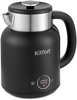 Чайник электрический Kitfort КТ-6196-1 1.5л. 2200Вт черный/серебристый корпус: пластик/металл