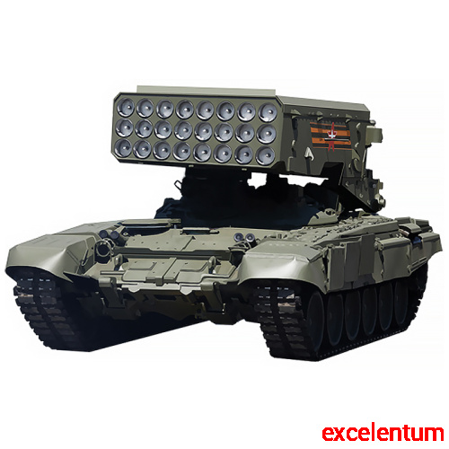 Вырубная фигурка "Военная техника. ТОС-1А Солнцепек" (двухсторонняя) Вырубная фигурка "Военная техника. ТОС-1А Солнцепек" (двухсторонняя)