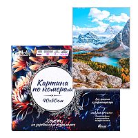 Картина по номерам 40х50 "Скалистые горы" (32 цвета)