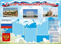 Стенд для школы С ЧЕГО НАЧИНАЕТСЯ РОДИНА, 1,21*0,89м