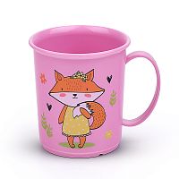 Кружка детская с декором 0,18л (Розовый)