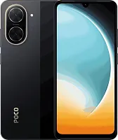 Смартфон Xiaomi Poco C71 128Gb 4Gb черный моноблок 3G 4G 2Sim 6.88" 720x1640 Android 15 Go 32Mpix 802.11 a/b/g/n/ac GPS GSM1900 FM A-GPS microSD max2048Gb