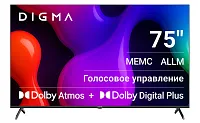Телевизор QLED Digma 75" DM-LED75UQB31