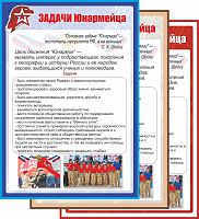 Стенд для школы ЗАДАЧИ ЮНАРМЕЙЦА, 0,7*1м