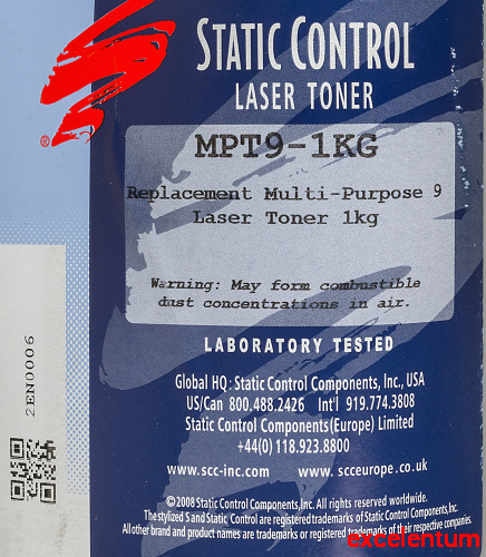 Тонер Static Control MPT9-1KG фото 2 Тонер Static Control MPT9-1KG фото 2