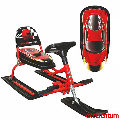 Игрушка Снегокат детский 114 "Comfort Auto" со складной спинкой (Racer) Игрушка Снегокат детский 114 "Comfort Auto" со складной спинкой (Racer)