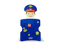 Дидактическая панель «Кем стать? Полицейский»