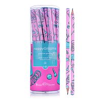 Карандаш чернографитный "HappyGraphix. Life Style. Pink dream" НВ