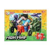 Пазлы 104 "По мотивам Minecraft" 190х141х35 мм.