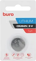 Батарея Buro Lithium CR2025 (1шт) блистер