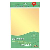 Бумага цветная 8л, 8цв самоклеющаяся перламутровая А4